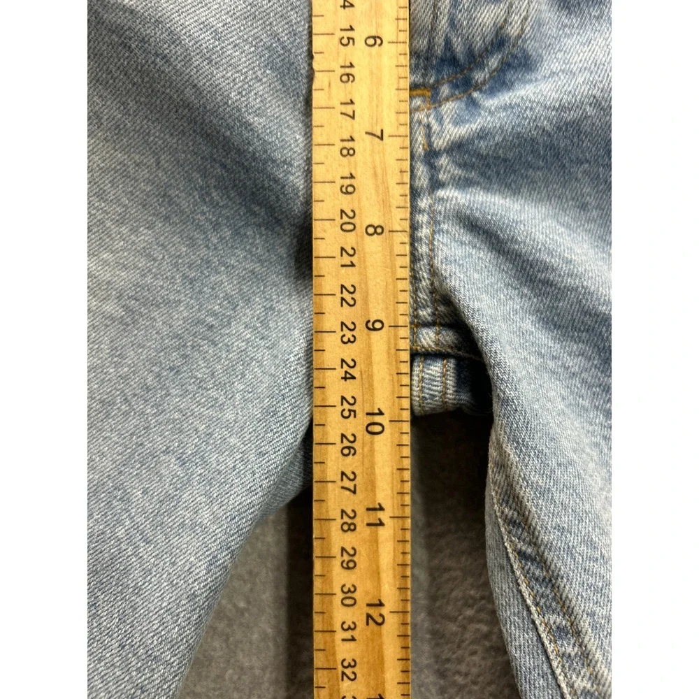 AGOLDE High Rise Straight Leg Jeans Womens Size 25 Light Wash Blue Premium Denim